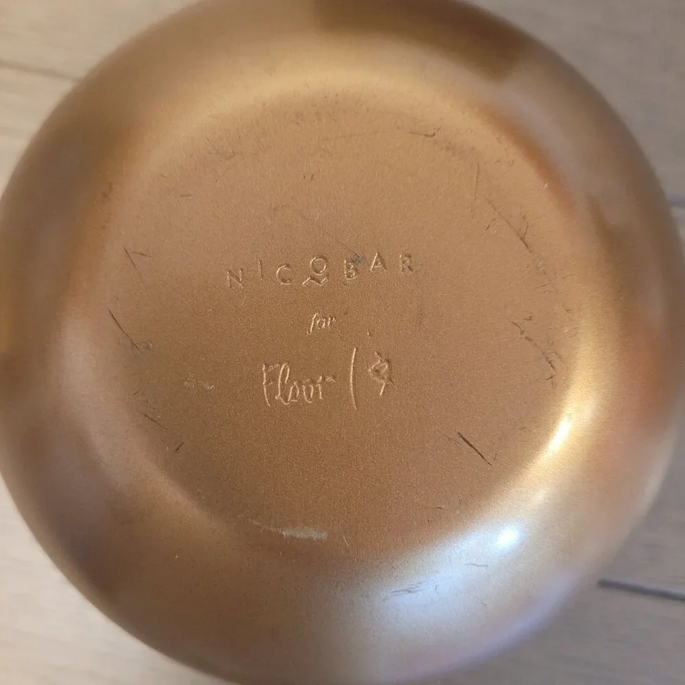 Nicobar Gold Metal Vase For Modern Home Decor Or Floral Arrangements 5